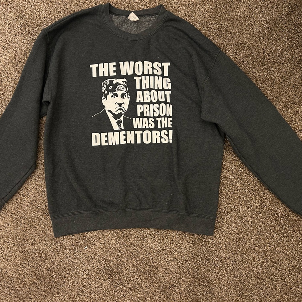 The Office Gildan Dark Gray Crewneck Sweatshirt